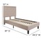 Merrick Lane Mallory Platform Bed Tufted Upholstered Platform Bed